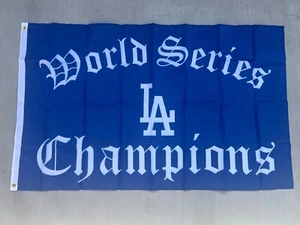 Los Angeles Dodgers Fans 3x5 FT Flag 2024 World Series Champions FAST CA SHIPPER - Picture 1 of 1