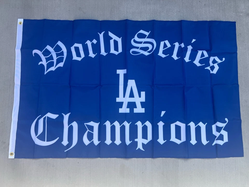 Los Angeles Dodgers Fans 3x5 FT Flag 2024 World Series Champions FAST CA SHIPPER - Image 1 of 1