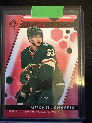 Mitchell Chaffee 2022-23 SP Authentic Limited Red Future Watch #187 Minnesota - Image 1 of 2