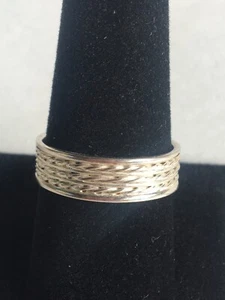 Vintage Sterling Silver 925 Signed Ring Size 9.25 Jewelry Unisex Accessories - Picture 1 of 9
