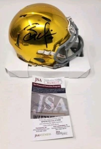 Brady Quinn Notre Dame handsigniert signed Hydroflex Auto Mini Helm Irish JSA - Bild 1 von 3