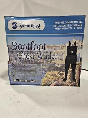 SaphiRose Mens Size 11 11/44 Bootfoot Chest Waders 2-Ply  Fishing Hunting - Image 1 of 2