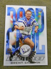 2003 RUGBY LEAGUE 2002 CLUB PLAYER CARD CP2  BRENT SHERWIN, CANTERBURY BULLDOGS