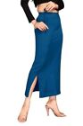 Saree Shapewear Petticoat for Women, Lycra Blended Shape Wear Dress- Blue