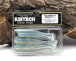 Keitech 4" Easy Shiner Sexy Shad UV Aktiv 7 Stück 10cm 5g Gummifisch Gummiköder - Bild 1 von 3