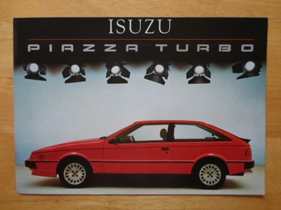 ISUZU PIAZZA TURBO orig 1985 UK Mkt Sales Brochure - Giugiaro - Image 1 of 3
