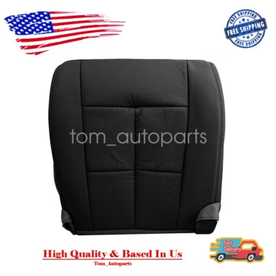 Driver Bottom Perforated Leather Seat Cover Black For 07-14 Lincoln Navigator US - Image 1 of 4