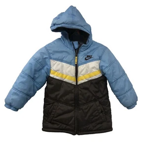 Vintage Nike 90s Toddler Size 6 Puffer Jacket Quilted Multicolor Streetwear READ - Picture 1 of 10