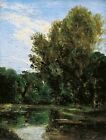 Oil Painting Summer Landscape A-Corner-Of-Hampstead-Ponds-London-John-Constable