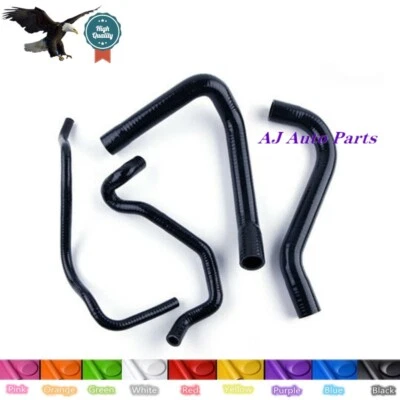 For BMW S1000R S1000XR S 1000 RR HP4 2009-2019 Silicone Radiator New Hoses -BK - Image 1 of 4
