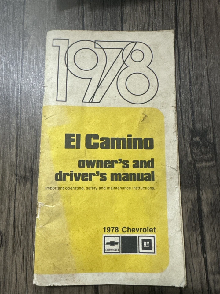 Chevrolet El Camino 1978 manual del propietario Foto 1 de 1
