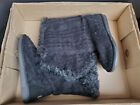 Corral Urban Black Fuzzy Winter Boots Size 6 Womans Shoes Warm Boot