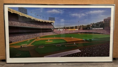 LITOGRAFÍA ENMARCADA WILLIAM FELDMAN CLÁSICA 18" X 33" CERTIFICADO DE AUTENTICIDAD 457/600 del Yankee Stadium Foto 1 de 4