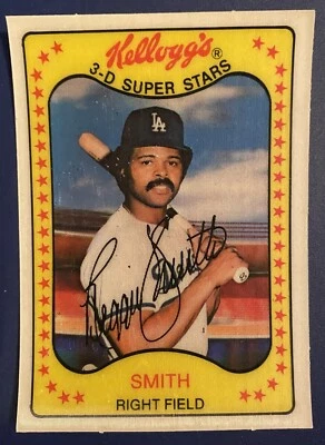 1981 Kelloggs 3-D Super Stars #36 Reggie Smith Los Ángeles Dodgers Baseball Card - Image 1 of 2