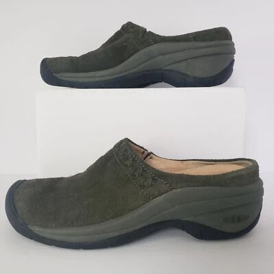 Keen Chambers Women's Suze 6 Clog Slip On Olive Green Suede Mule  - Image 1 of 4