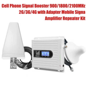 Kit répéteur amplificateur amplificateur amplificateur amplificateur amplificateur 900/1800/2100MHz 2G/3G/4G - Photo 1 sur 12