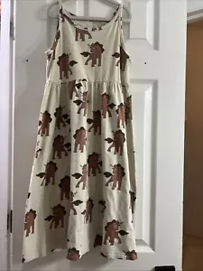 Mini Rotini Girls Dress 8-9 Long Unicorns - Picture 1 of 5