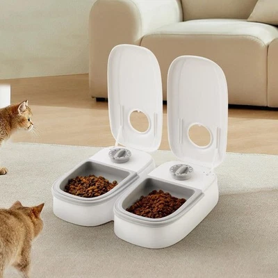 Katze & Hund Automatischer Futterspender Futterautomat Katzenfütterung + Timer - Bild 1 von 4