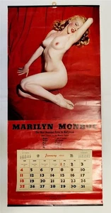 1953 Marilyn Monroe Nude Color Calendar 12 Months Unmarked Vintage - Picture 1 of 7