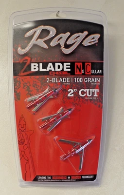 Cinzel Rage NC sem colar 100 grãos 2 lâminas corte 2" cabeças largas 3 peças.  R38901 - Imagem 1 de 2