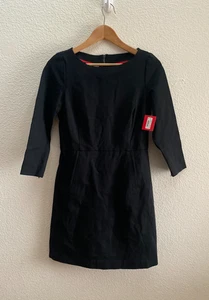 NWT Spanx The Perfect A-line Shift Classic Black Stretch Ponte Dress S 20382R - Picture 1 of 4