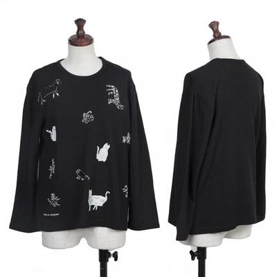 Camiseta de lana estampada animal COMME des GARCONS talla XS-S (K-131779) Foto 1 de 4