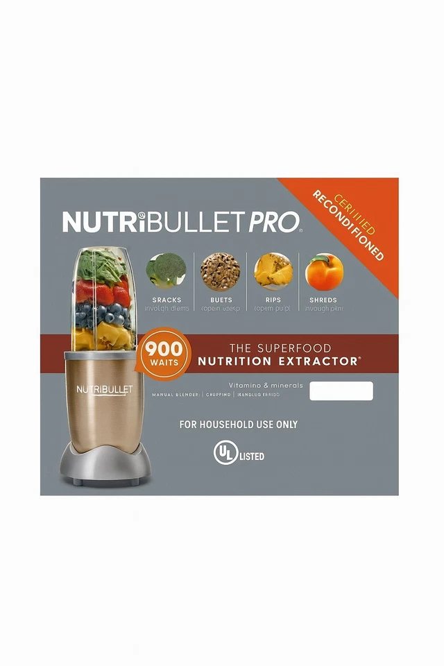 NUEVA licuadora personal Nutribullet Pro 900 vatios 32 oz - negra, sin abrir en caja Foto 1 de 2