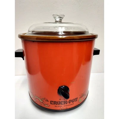 Vintage Orange Mini Rival Crockpot  - Image 1 of 4