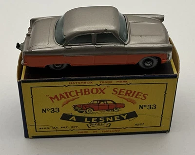 1961 Matchbox Lesney Ford Zodiac No33 с оригинальной коробкой «C» - Изображение 1 из 4