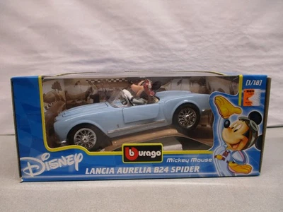Bburago Disney Collection Mickey Mouse Lancia Aureila B24 Spider 1/18 GG - Image 1 of 2