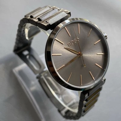 Reloj de diseñador Hugo Boss genuino para dama gris 1502416 PVP £249 Foto 1 de 4