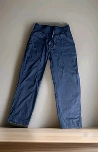 Lululemon Dance Studio Pant III Size 4 Blue Striped Casual Active Yoga Exercise - Picture 1 of 7