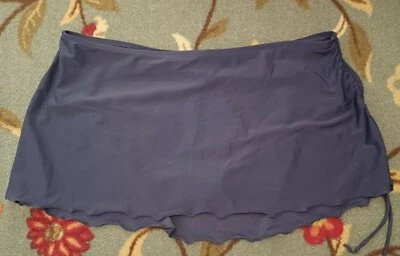 Falda de natación para mujer Jaclyn Smith 20W talla grande parte inferior azul atado lado  Foto 1 de 4