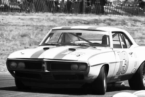 Jerry Titus in turn 9 at the 1969 Trans-Am at Laguna Seca - Picture 1 of 1
