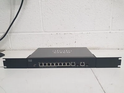 Cisco SF302-08P with No Power Adaptor or PSU Cisco 8-Port PoE Switch with Ears - Image 1 of 3