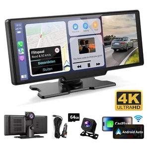 Inalámbrico 10.26 Pulgadas Carplay y Android Auto Táctil Estéreo con Cámara BT GPS Navegación - Imagen 1 de 10