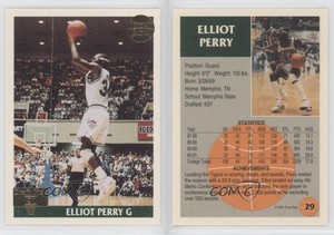1991-92 Front Row Gold Elliot Perry #29 Rookie RC