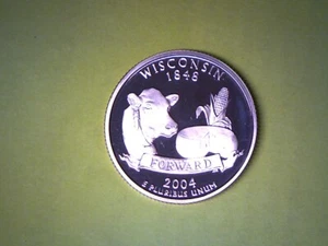 2004 S 25C WISCONSIN Proof 50 States Quarter **FREE SHIPPING** - Picture 1 of 2