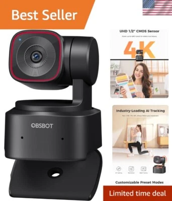 一体式4K流媒体摄像头,带手势控制和定制选项 — 第 1/4 张图片