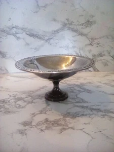 Oneida Silversmiths Pedestal Compote Candy Dish 3.5x7" 3 - Picture 1 of 5