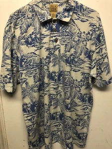 VTG JOS. A. BANK Silk/Cotton TROPICAL/HAWAIIAN Shirt Floral Short Sleeve SZ XXL - Picture 1 of 4