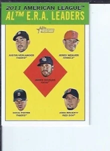 A.L. ERA Leaders 2012 Topps Heritage - Picture 1 of 1