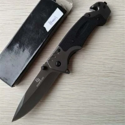 Spring Assisted Tactical Rescue Folding POCKET KNIFE Camping Survival Knives - Image 1 of 4