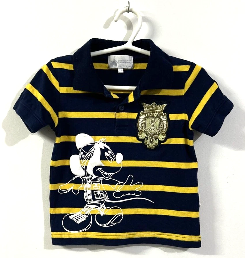 VINTAGE Disneyland Hong Kong Kids Size XS AU2 Polo Shirt Mickey Mouse Disney - Image 1 of 4