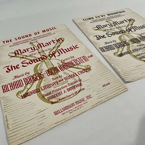 Vintage 1959 Rogers & Hammerstein "SOUND OF MUSIC" Sheet Music -- Set of 2 - Picture 1 of 4