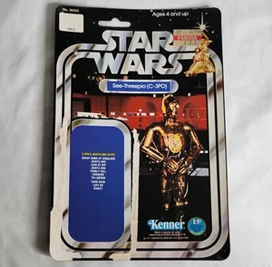 Star Wars C-3PO Cardback only, No Action Figure or Bubble, Kenner 1977, 20-back - Picture 1 of 2
