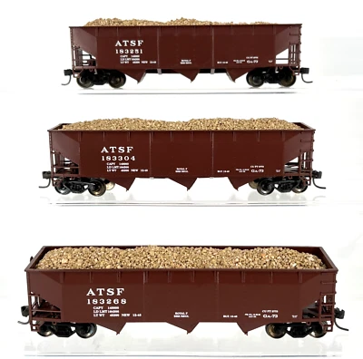 HO Stewart Hobbies Offset 70 Ton 9 Panel 3 Bahías Tolva ATSF Sante Fe con Mejoras Foto 1 de 4