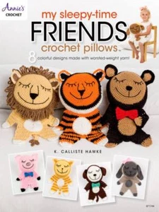 NEU ANNIES MY SLEEPY TIME FRIENDS GEHÄKELTE KISSEN 8 DESIGNS - Bild 1 von 2