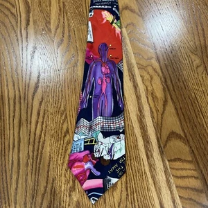 NICOLE MILLER 1992 VINTAGE DOCTOR'S MEDICAL SILK TIE - Picture 1 of 6