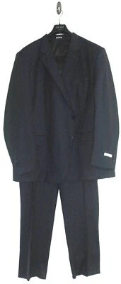 Nuevo sin etiquetas Traje de lana de 2 piezas PETER MILLAR 54 largo alto 44 cintura para hombre en azul oscuro Foto 1 de 4